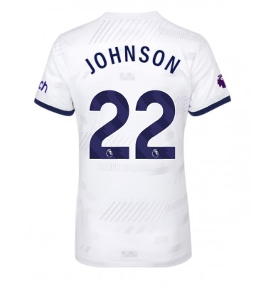 Tottenham Hotspur Brennan Johnson #22 Primera Equipación Mujer 2023-24 Manga Corta